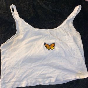 wild fable butterfly crop top